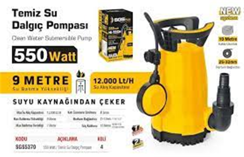 SGS TEMİZ SU POMPASI 550 WATT 5370